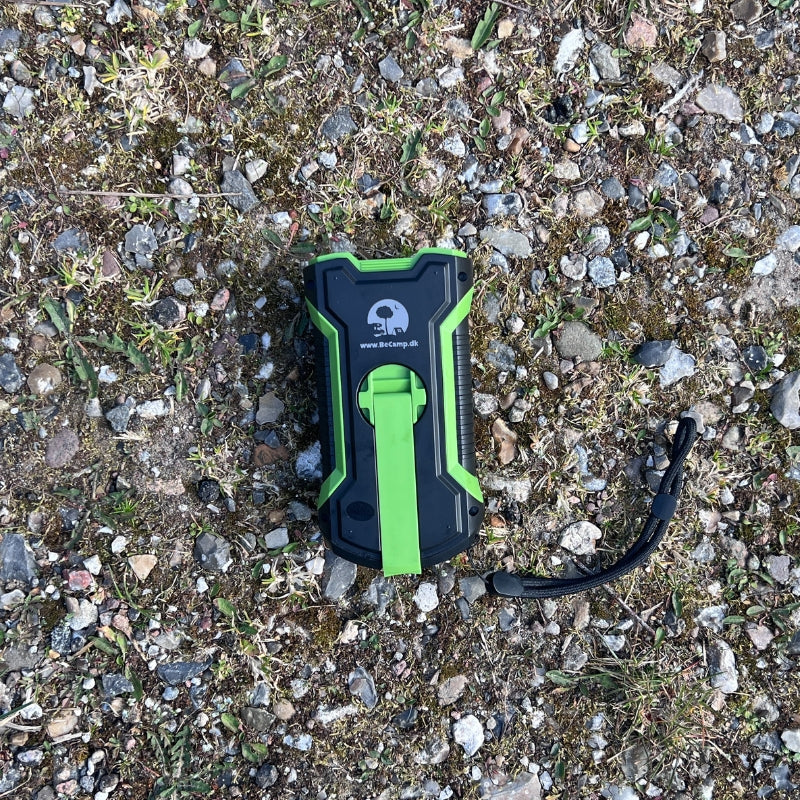 Nødradio – FM/AM – Håndsving – Solcelle – 5000 mAh powerbank - lommelygte
