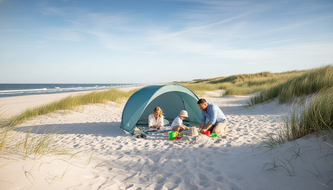 Pop-up strandtelt med UV-beskyttelse: Den ultimative guide til 2026
