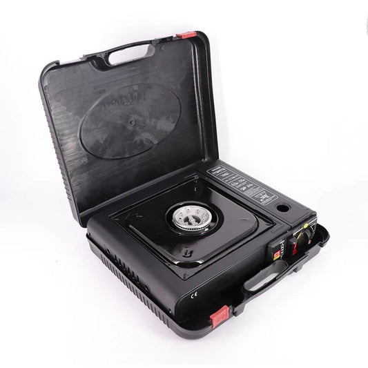 BeCamps transportable gasblus til camping, set ovenfra